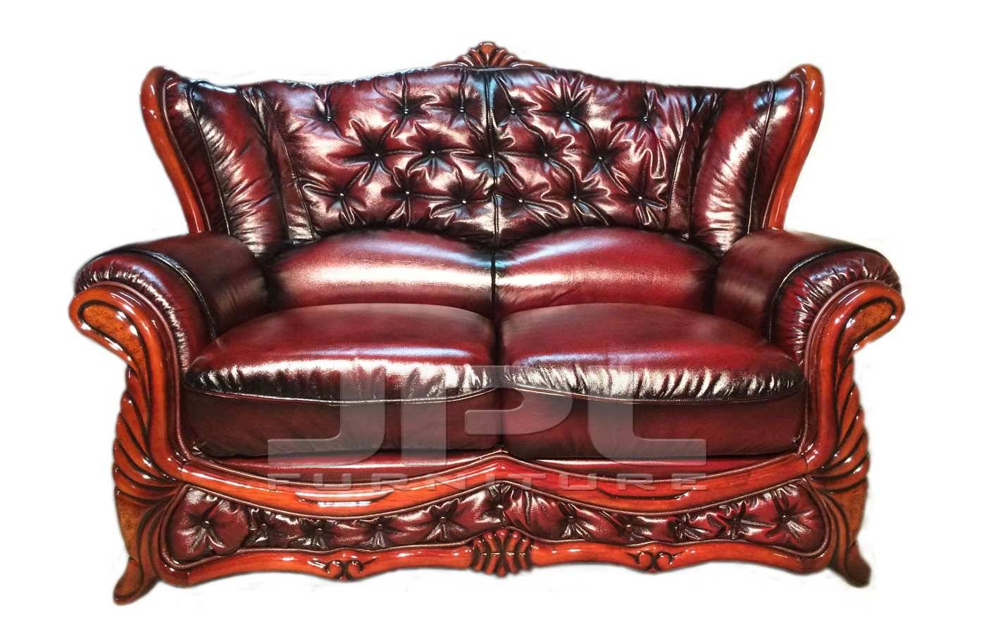 Кожаный диван Victoria двухместный (с механизмом), цвет 10#